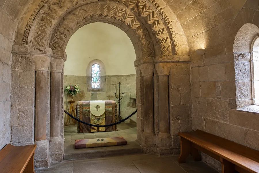 The Romanesque St Margaret’s Chapel at Edinburgh Castle