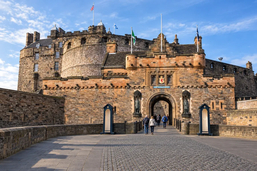 Edinburgh Castle entrance for a standard timed-entry visit